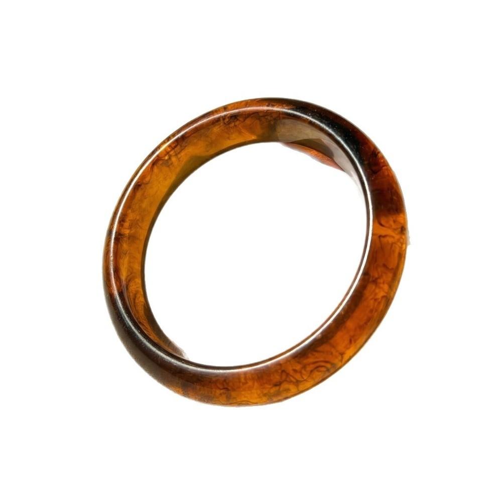3/4 Pcs Multicolor Round Bangles Smudged Cuff Bracelet Set Vintage Thin Resin Bracelet Set  Gifts