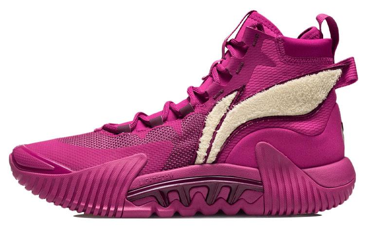 Баскетбольные кроссовки Disney X Li Ning Badfive 2 Мужские Высокие Свекольно-красные ABFR001-6 44