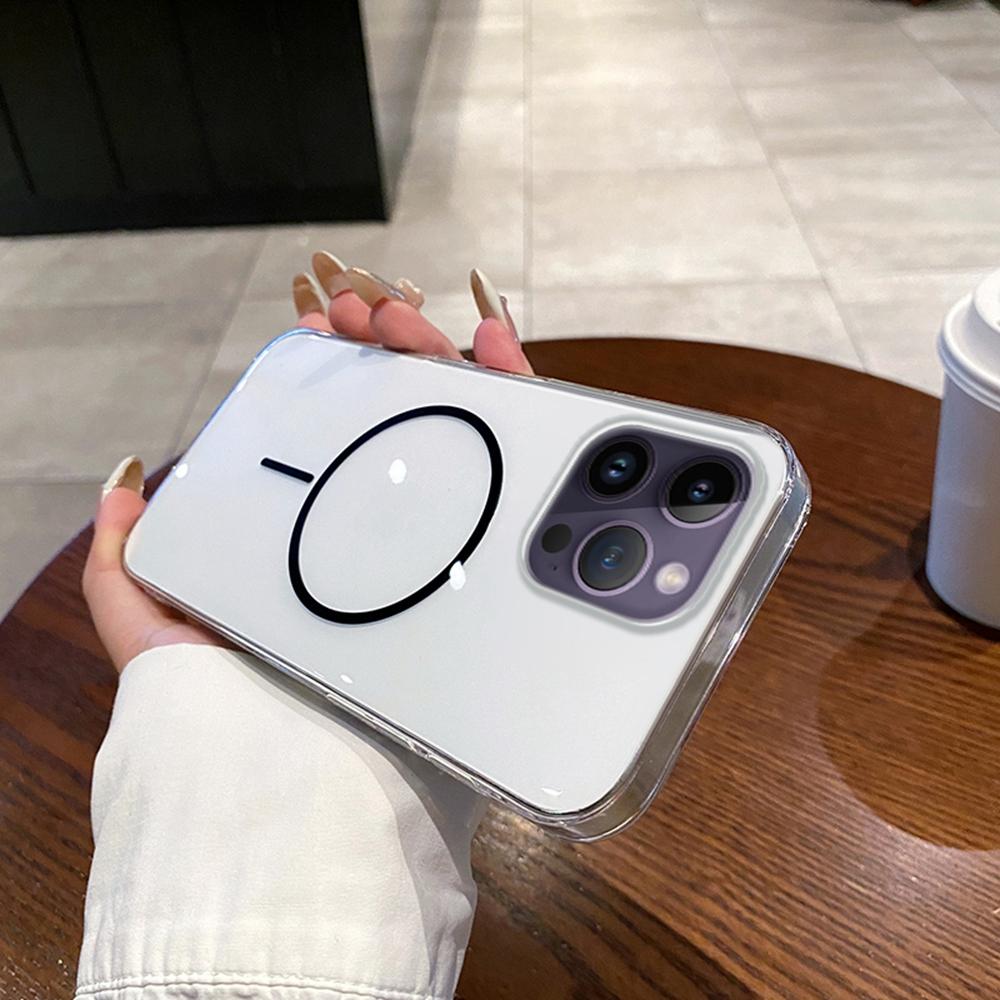 For iPhone 14 Pro Max Case Compatible with MagSafe Clear Slim PC Phone Back Cover