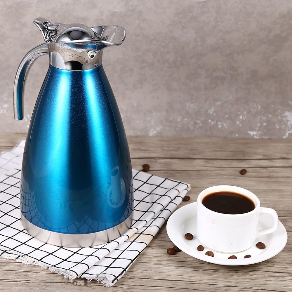 Stainless Steel Coffee Pot Double Wall Hot Water Bottle Vacuum Insulated Thermo Jug  For Tea