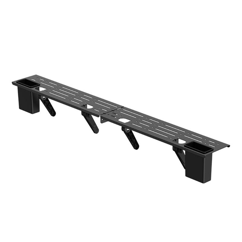 

Верхний блок для хранения телевизора Прочная металлическая конструкция Крепления без сверления 15 фунтов Отлично подходит для развлекательных систем и медиа-устройств 1