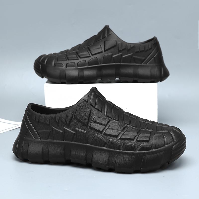 Coming Men Chef Shoes Anti Slip Work Shoes Lazy Slippers Casual Trendy Slipper One Step Garden Shoe for Beach Zapatillas Male