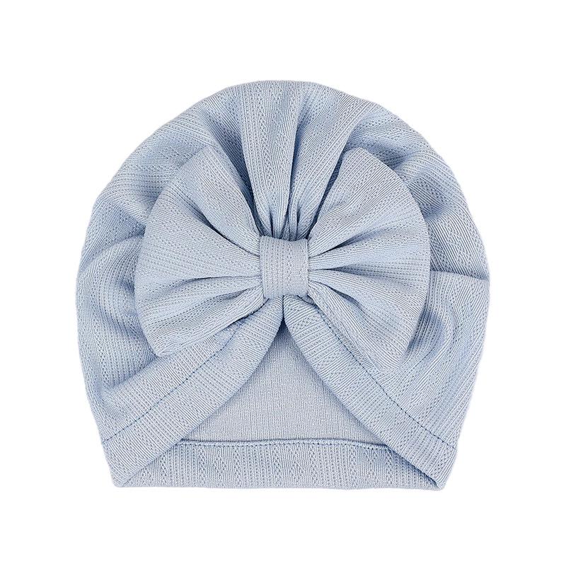 2026 Nová dětská čepice s velkou mašlí - 12 barev, Roztomilá nákrčníková čepice pro chlapce a dívky