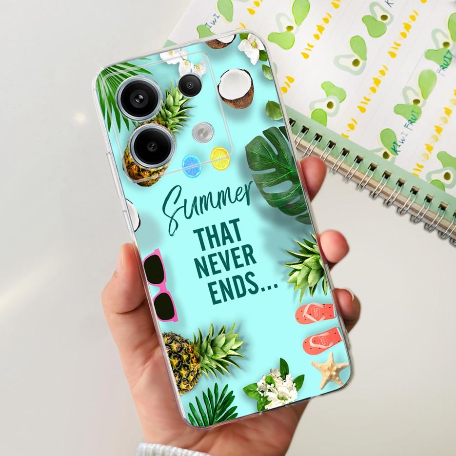 For Xiaomi Poco X6 Pro 5G Case Cute Cat Butterfly Painted Cover Soft Silicone Phone Case For Xiaomi Poco X6 Pro PocoX6 5G Fundas