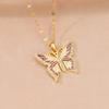 Xiulu Butterfly Necklace Women'S Simple Ol Fresh Natural Symphony Pendant