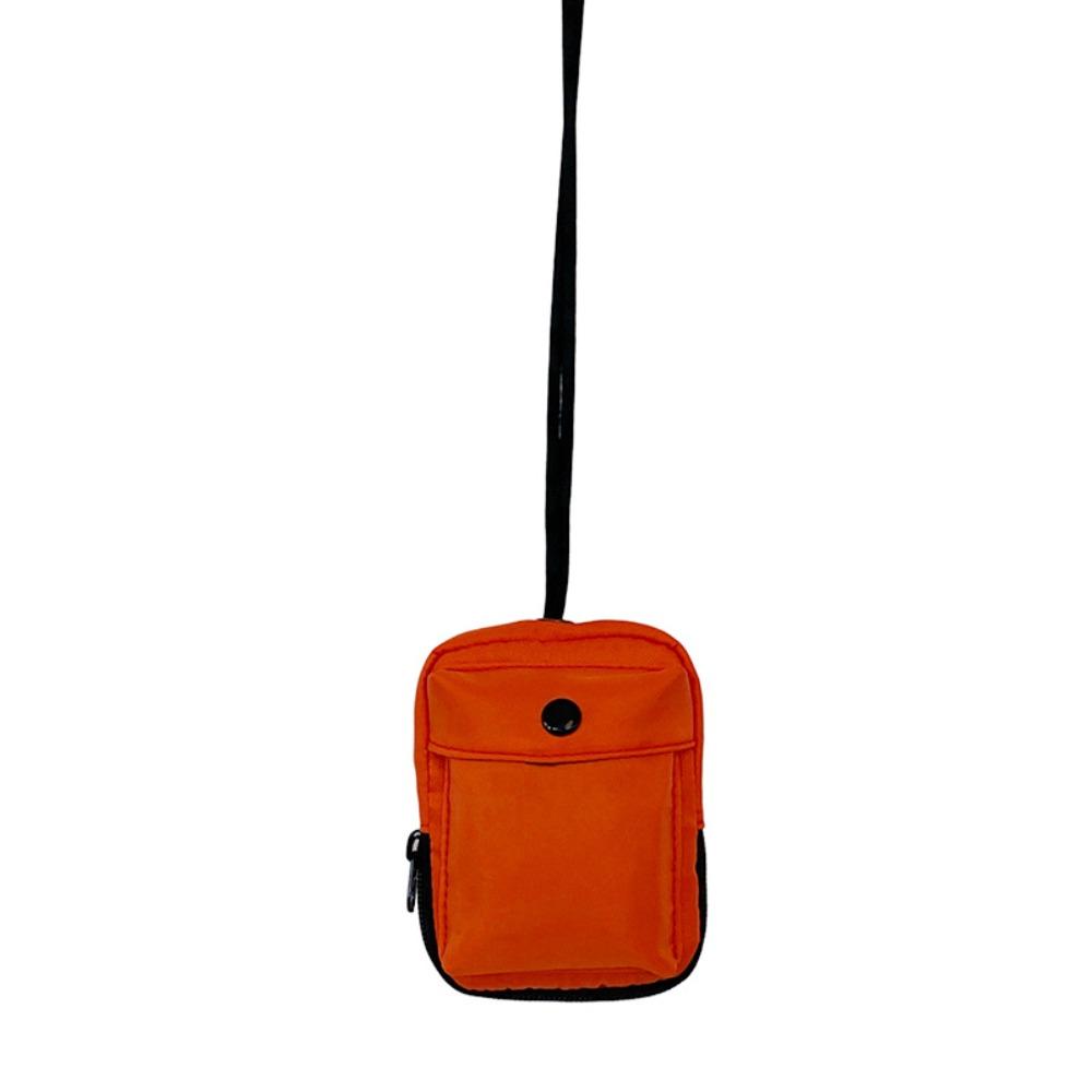 

Solid Color Halter Coin Pouch Casual Crossbody Bags Fashion Mini Nylon Wallet Kids