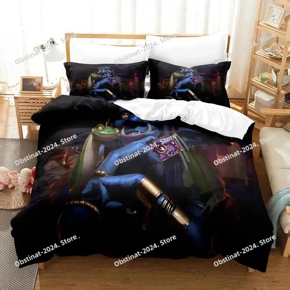 Hearthstone Heroes of Warcraft Bedding Set Printed single Comforter Quilt Duvet Cover Pillow Case 3 Pieces Sets Kids Adult Size