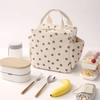 Printed Handheld Lunch Bag Insulated Lunch Box Portable Picnic Bag Outdoor Insulation Bag Reusable Leak-proof Large Refrigerated Bags