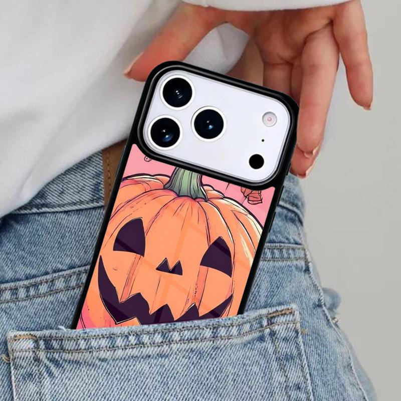 October Halloween Spooky Ghost Phone Case for iPhone 17ProMax 12 13 14 15 16e 17 Pro Max Plus Air Cover