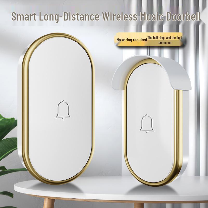 Wireless Long-Distance Smart Doorbell with Waterproof Electronic Pager