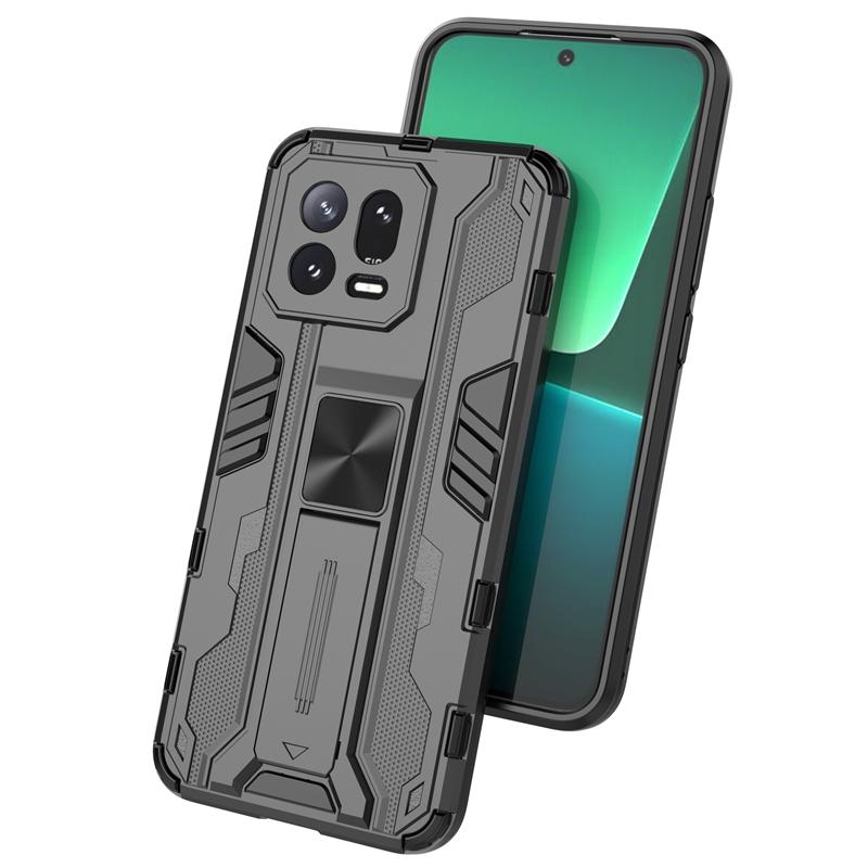 For Xiaomi Mi 13 Mi13 Pro Case Shockproof Rugged Hard PC Armor Phone Case For Xiaomi 13 Pro Car Magnetic Holder Stand Back Cover