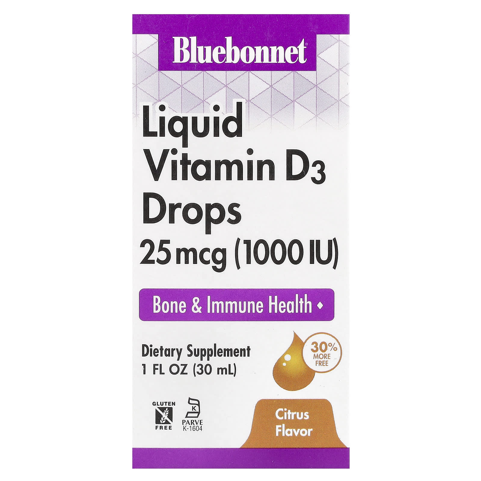 

Liquid Vitamin D3 Lozenges, Natural Citrus Flavor, 1,000 Iu, 1 Fl Oz (30 Ml)