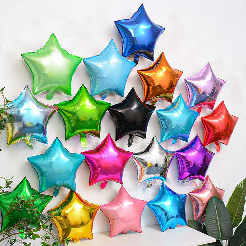 1/5/10Pcs Gold Star Foil Balloons for Birthday 18Inch Star Shaped Balloons for Wedding Baby Shower Mubarak Christmas Party Decor 5