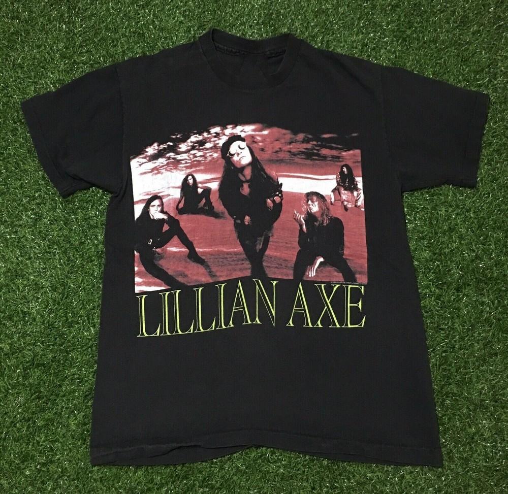 1993 Lillian Axe Распни меня ЧЕРНАЯ ФУТБОЛКА Унисекс Все Размеры UR006 Унисекс Футболка S