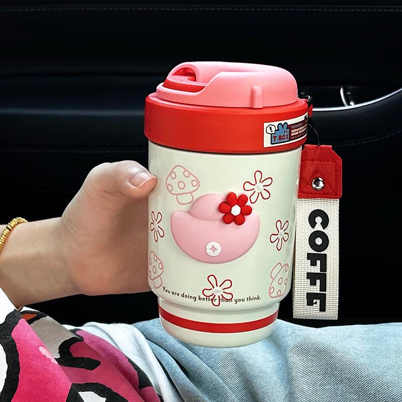 Portable Ceramic Lined Insulated Straw Cup