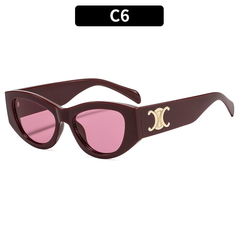 

Trendy European and American cat eye women s sunglasses personalized high-end sunglasses fashion sunglasses