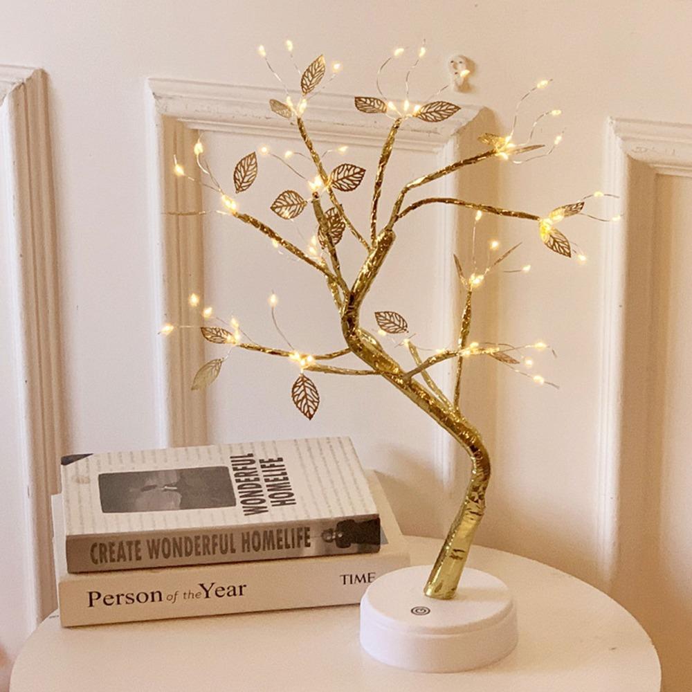 Touch Switch Artificial Leaf Bonsai LED Lamp 72 LEDs Leaf Tree Lamp Tree Shape Lamp  Christmas