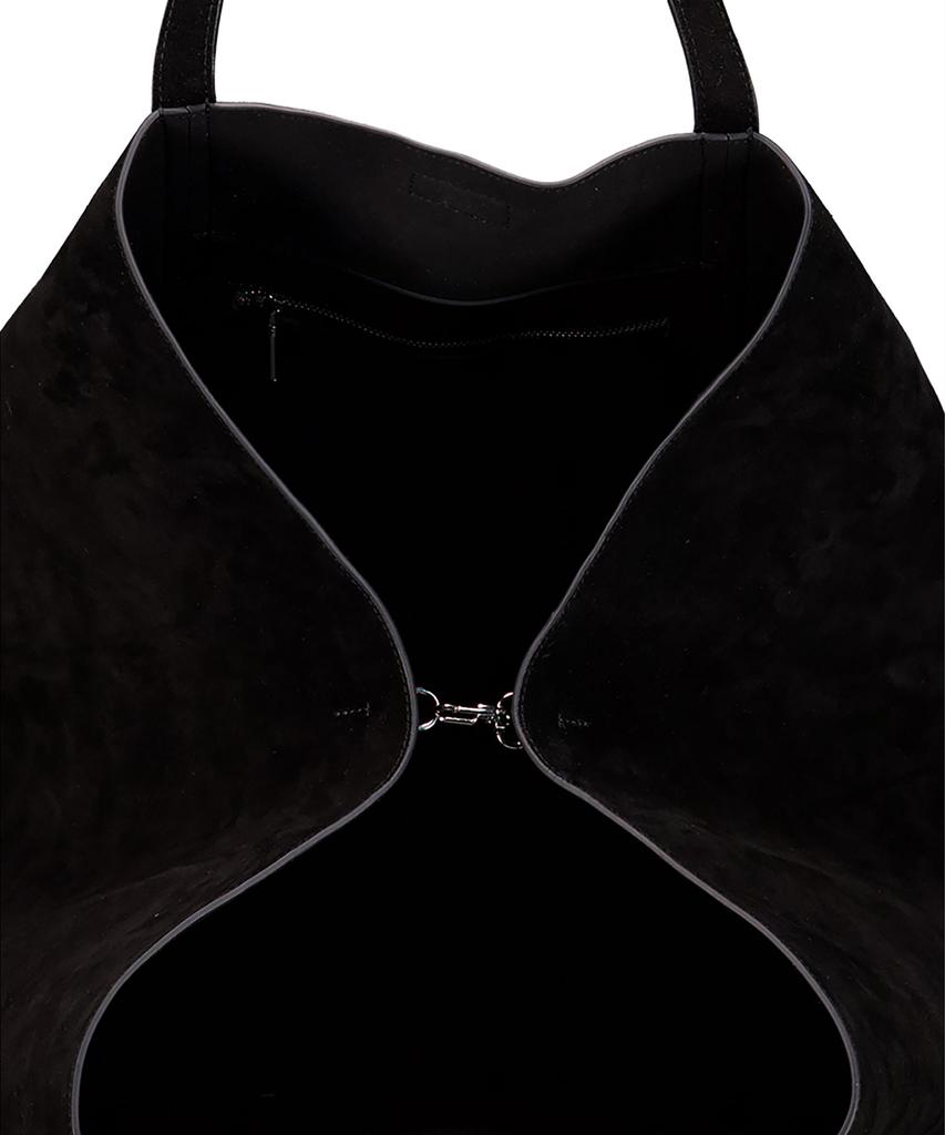 Noirer Suede Shopper Bag (Black)