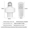 LED Light Bulb Socket E27 Wireless RF Remote Control Lamp Holder Timer Switch Long Distance 85-265V for Downlight Pendant