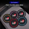 2Pcs Car Silicone Coaster Anti-Slip Water Cup Drink Mat For Toyota GR Corolla CHR Yaris Aygo Prius Camry Auris Avensis Land Crui