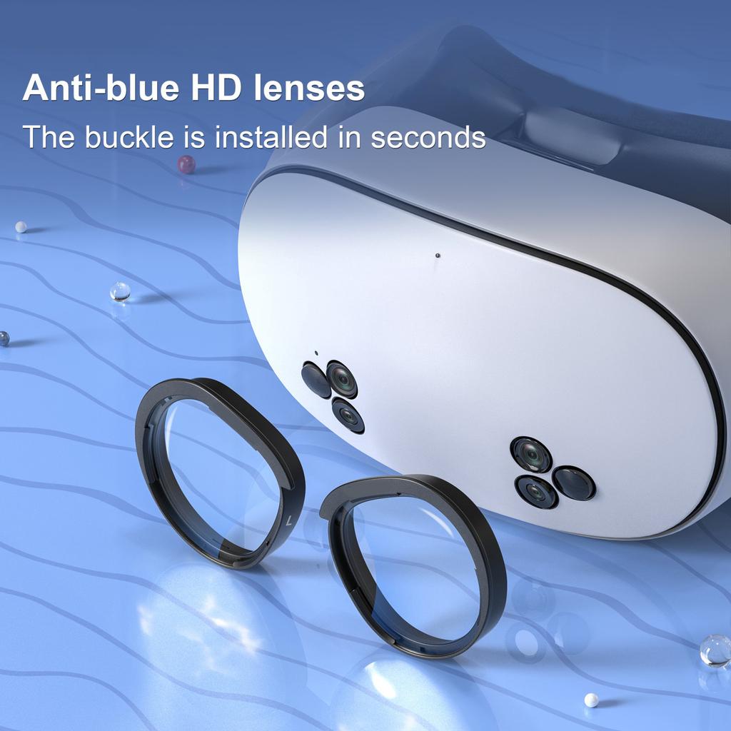 Lightweight Eye Protections Lens for MQ 3 VR Glasses Quick Changing Designs and Scratch Resistant Coating