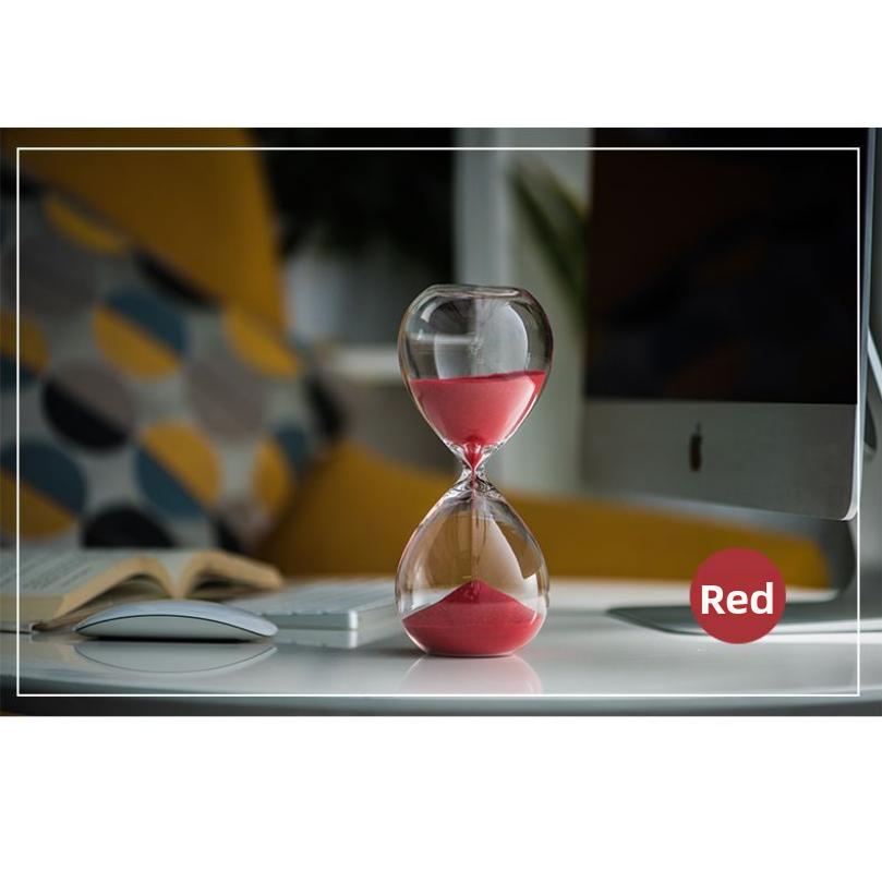 

Creative Glass Sand Timer Birthday Gift Desktop Decoration 30 Minute Time Passage Hourglass Nordic Sle Home Decor 30min червоний