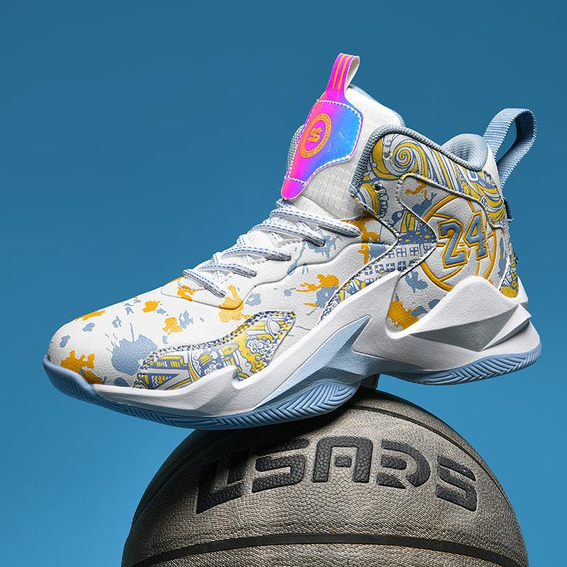 New High-Top Basketball Shoes, Youth Cement Ground Actual Combat Training Basketball Shoes, Men S And Women S Sports Basketball Shoes 35