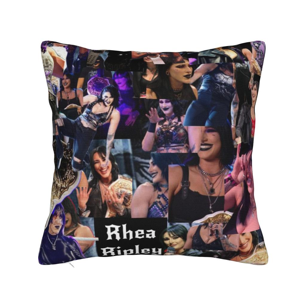 Rhea Ripley Wrestlerka Povlak na polštář s motivem wrestlingu Potisk zboží Potah na polštář Povlaky na polštáře Domácí dekorace Čtvercový Více velikostí