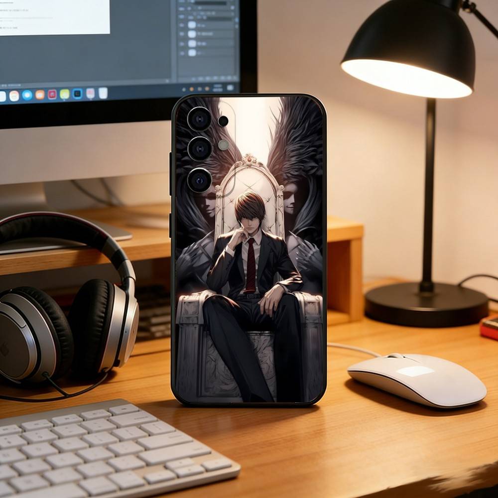 Anime D-Death Note L-Lawliet Phone Case For Samsung S25,S24,S21,S22,S23,S30,Ultra,S20,Plus,Fe,Soft Silicone Black Cover