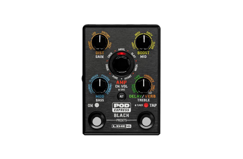 Line 6 POD EXPRESS GUITAR BLK Amp Processor Simulator/Effects Multi-Effects