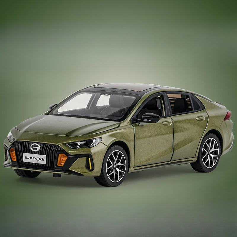 

Simulation 1:24 Scale Trumpchi EMPOW Alloy Car Sound and light Collection Kids Toy Birthday Gift Diecast Toy Vehicles Home Decor зелений