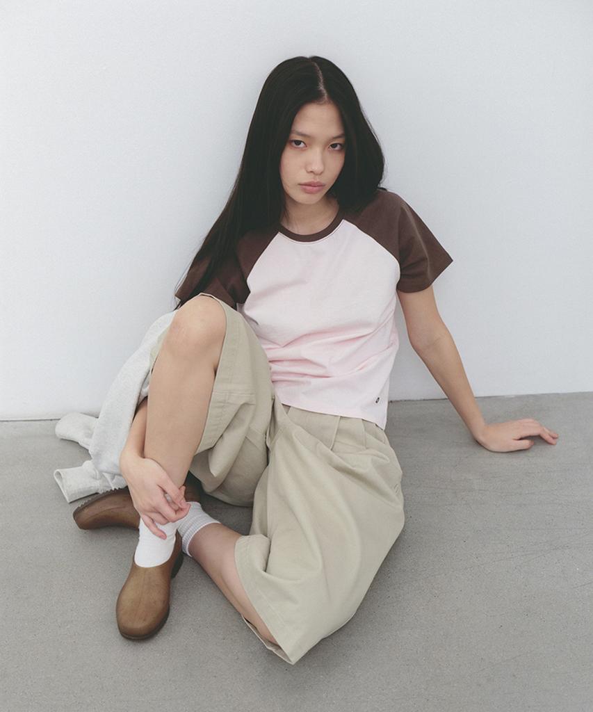 Nau W Raglan Short Sleeve T-Shirt Light Pink