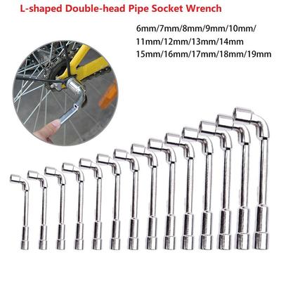 Chrome Vanadium Steel Double Head Socket Wrench Perforated End for Long Screws