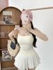 Gepolsterter Camisole im koreanischen Stil mit Tupfen – Vielseitig als Unter- oder Oberbekleidung