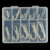 50pcs Silver Fish Hooks Set Baitholder Fishing Hooks for Pool Sea Pond River