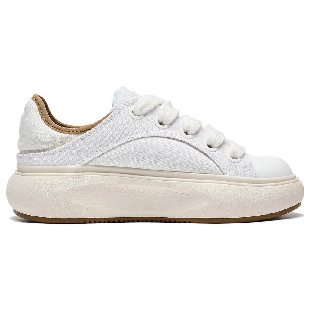 New LiNing Anti Slip And Wear Resistant Lightweight Low Top Sports Casual Shoes Women's Ivory AZGT044-4