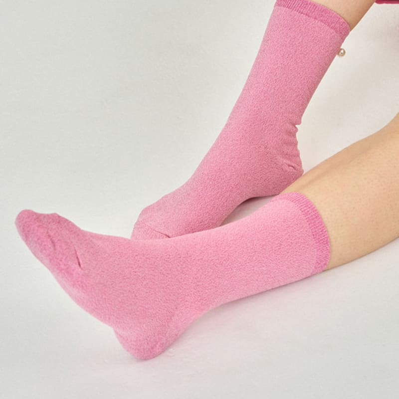 MONTH IN MONTH OUT pit a pat glitter socks _ PINK