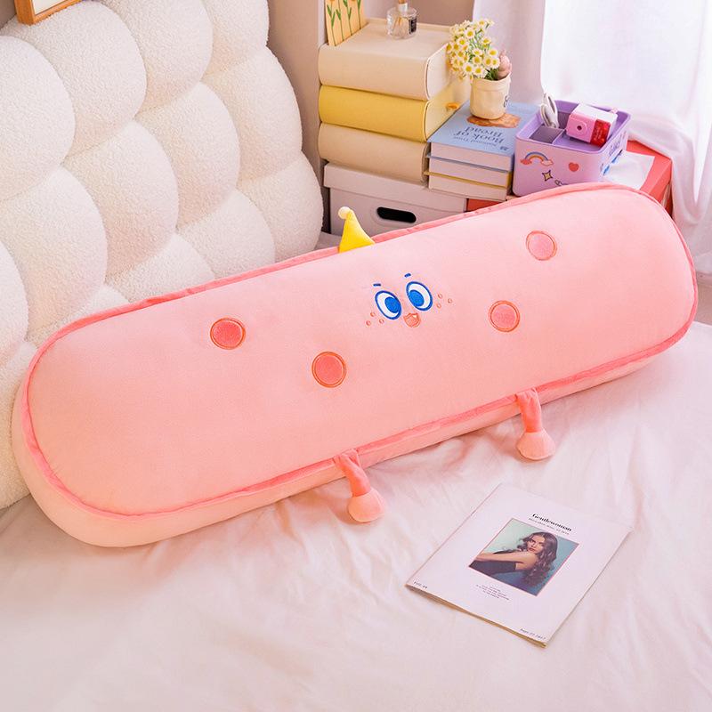 Long Dopamine Cheese Plush Toy Cute Cartoon Girl Sleeping Pillow Doll Cushion