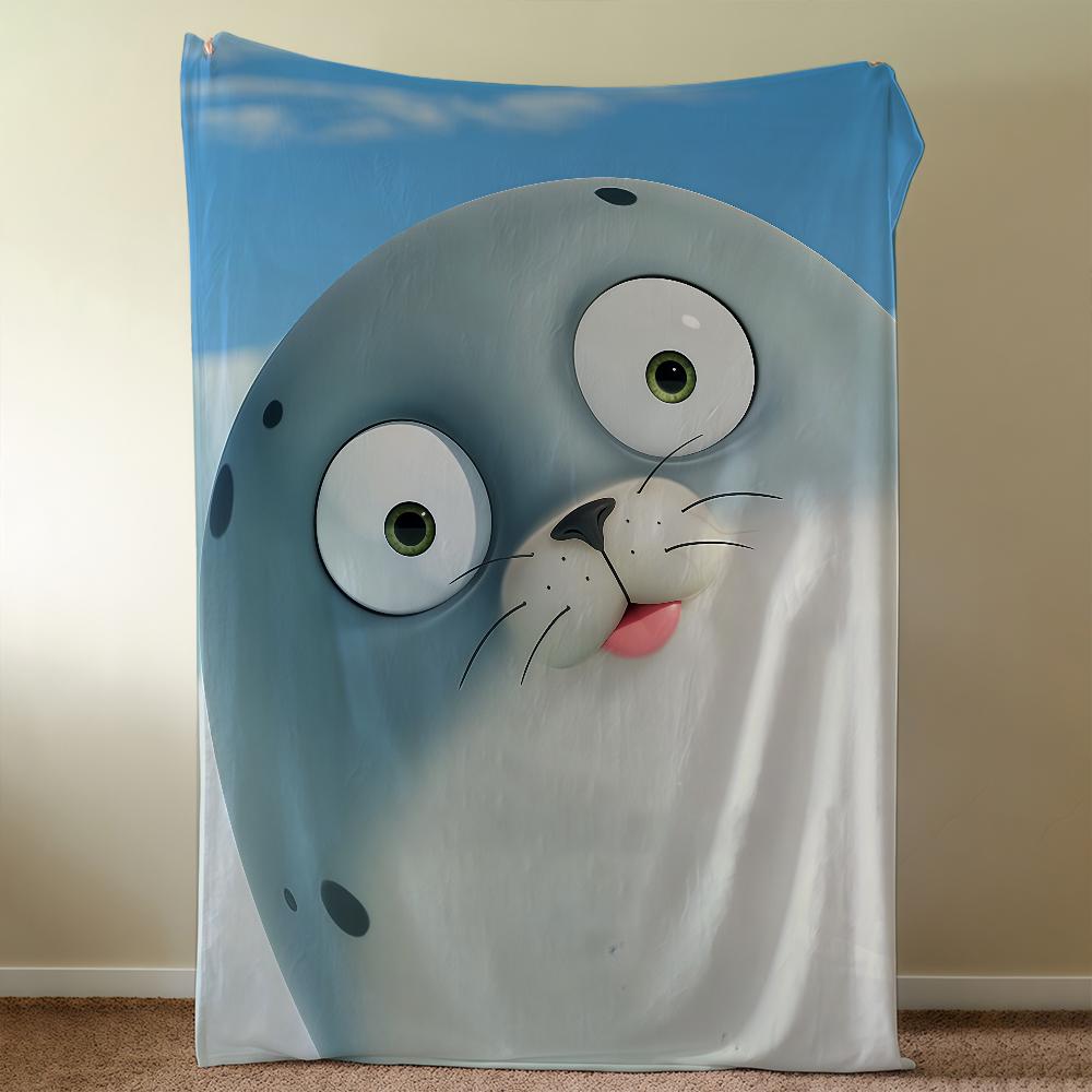 Cartoon Cute S-SealookS Blanket Soft Warm Furry Throw Super Kids Toys Bed Sofa Car Cradle