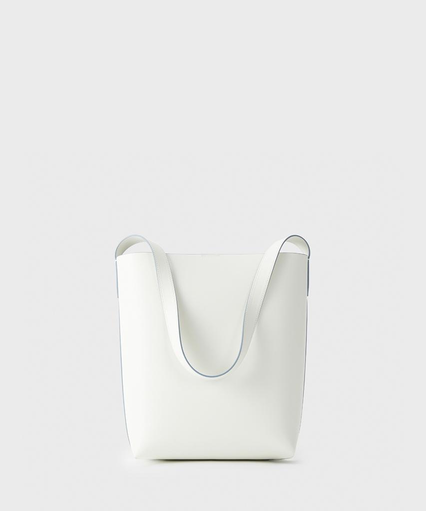 Herma Medium Cabas Shoulder Bag White Bluebell Edge