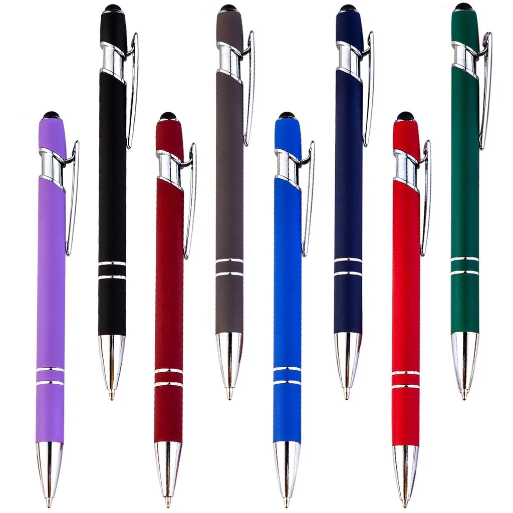 Metal Business Ballpoint 2 In 1 with Universal Touch Screen Stylus Pen School Office Supplies
