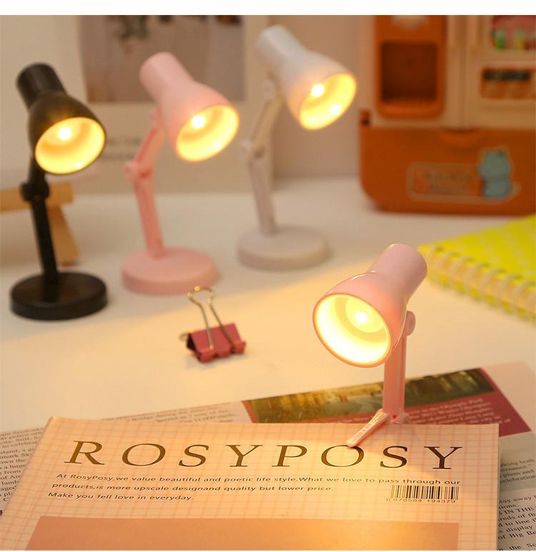 Creative Mini Led Folding Night Light Cartoon Style Student Desk Lamp