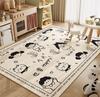 Cartoon Children's Carpet Study Toy Reading Area Crawling Mat Bedroom Play Non-Slip Crystal Velvet Large Size Carpet
