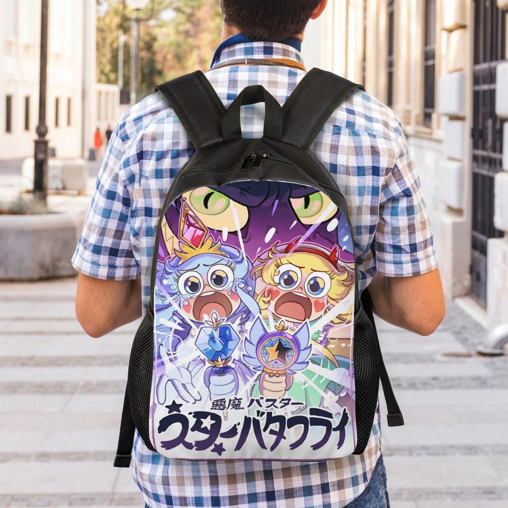 1PC Backpack Star Vs The Forces of Evil Daypack Funny Adventure Time Light for School Large Capacity Rucksack