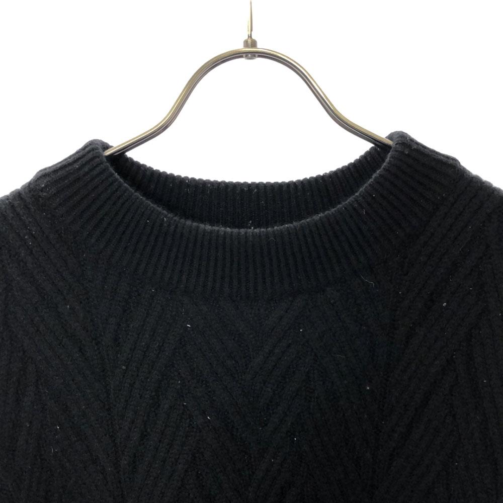 STILL BY HAND Made in Japan wool Long sleeve sweater 48 black knit Men's Used