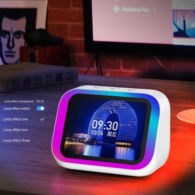 New TF26 Pro Smart Speaker 4.0inches TFT Bluetooth Audio LED Display HD Hands-free Calling Playback Voice Assistant Multi-functional Device