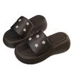 Muffin Shoes Thick-soled Height-increasing Slippers Beach One-shoulder Flip-flops