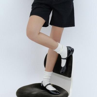 DEPOUND Cashmere Blend Ribbed Socks - Ivory