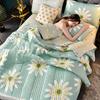 Spring Summer Solid Quilt Machine Washable Cotton Quilts Soft Skin Friendly Blanket for Child Adult Bed