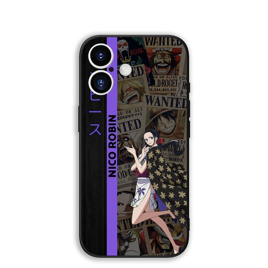 

for Apple iPhone 16 15 14 11 Pro Max 6 7 8 Plus + SE2 SE3 SE 2022 2020 8+ Phone Case Nico Robin One Pieces Luffy Roronoa Zoro iPhone(7Plus)(8Plus)